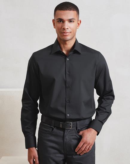 PR203 Men's Premier Recyclight Long Sleeve Poplin Shirt